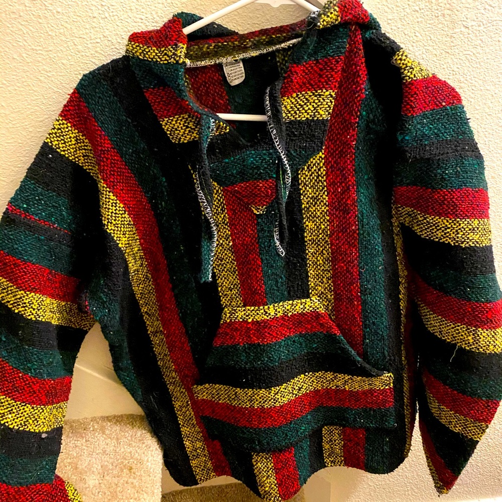 Rasta poncho jacket